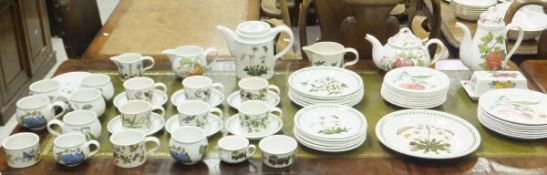 A collection of Portmeirion tea and dinner wares to include six "Botanic Garden" teacups and side