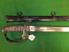 An 1821 pattern Cavalry officer's sword by Wilkinson of Pall Mall, serial No. 14125, steel guard,