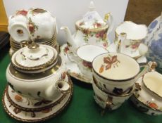 A collection of Royal Albert "Old Country Roses" pattern tea wares, to include teapot, cups, and