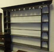 A painted Delft plate rack