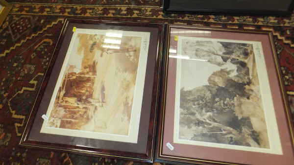 AFTER WILLIAM RUSSELL FLINT, eight various modern colour prints   CONDITION REPORTS  All are - Image 2 of 5
