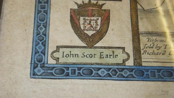 AFTER JOHN SPEEDE "The Countye Palatine of Chester ...", hand-coloured map, together with another - Image 4 of 5