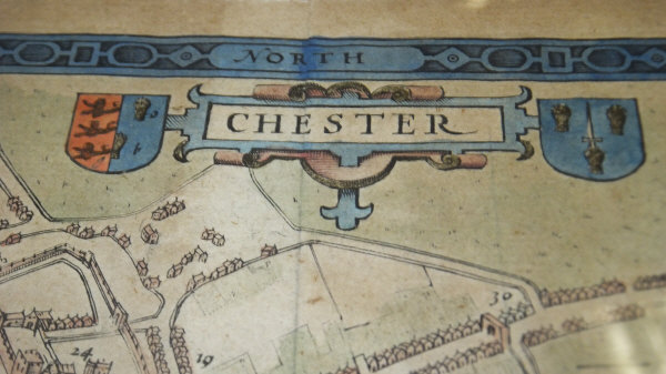 AFTER JOHN SPEEDE "The Countye Palatine of Chester ...", hand-coloured map, together with another - Image 3 of 5