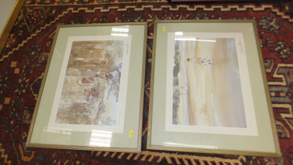 AFTER WILLIAM RUSSELL FLINT, eight various modern colour prints   CONDITION REPORTS  All are - Image 3 of 5