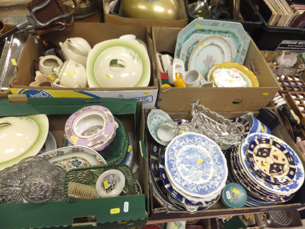 Four boxes of assorted decorative sundry china wares