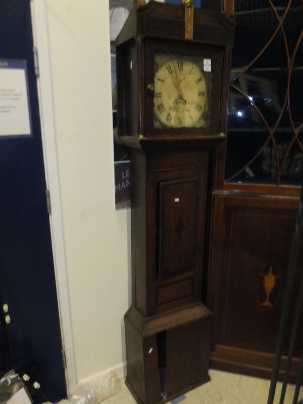 An early 19th century oak cased longcase clock, the 30 hour movement by John Counsell of Ross