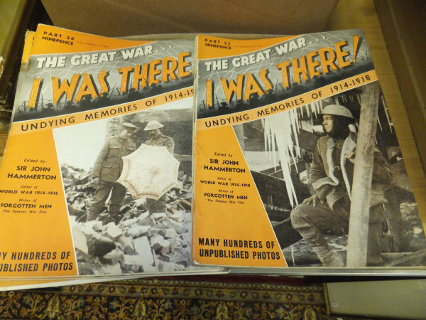 A box containing various volumes - "The Great War ... I Was There ! " ( approx. 49 issue)
