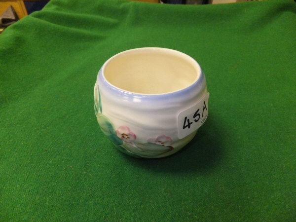 A Clarice Cliff Newport pottery sugar bowl decorated with water lilies   CONDITION REPORTS