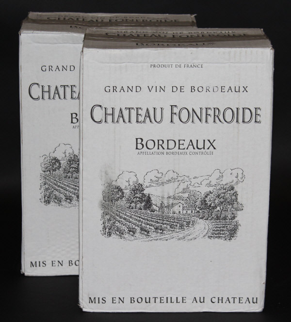 Twelve bottles Chateau Fonfroid Bordeaux 2011