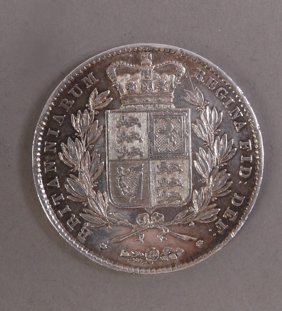 Victorian Y.H, Crown 1844 polished VF/GVF