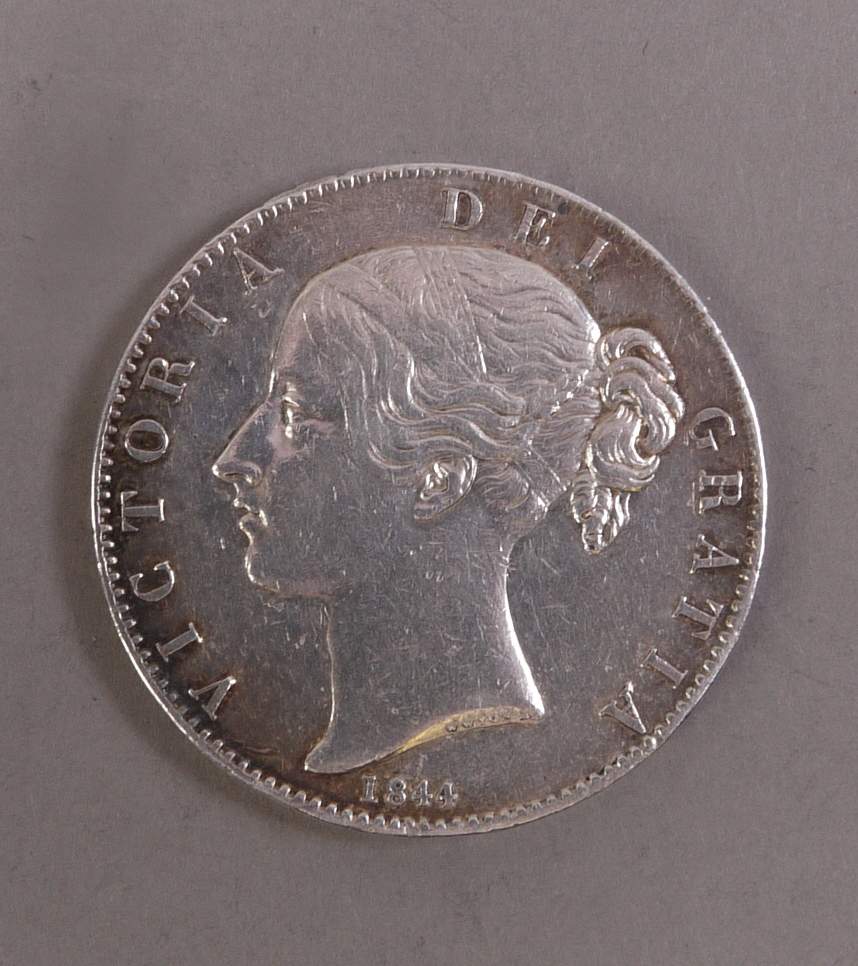 Victorian Y.H, Crown 1844 polished VF/GVF - Image 2 of 2