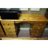 A pine dressing table