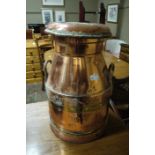 A copper milk churn for CWS