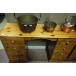 A pine dressing table