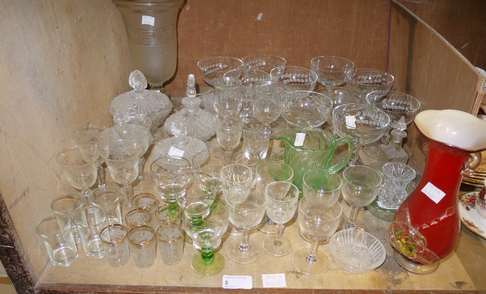 A quantity of table glass to include cel - Image 2 of 2