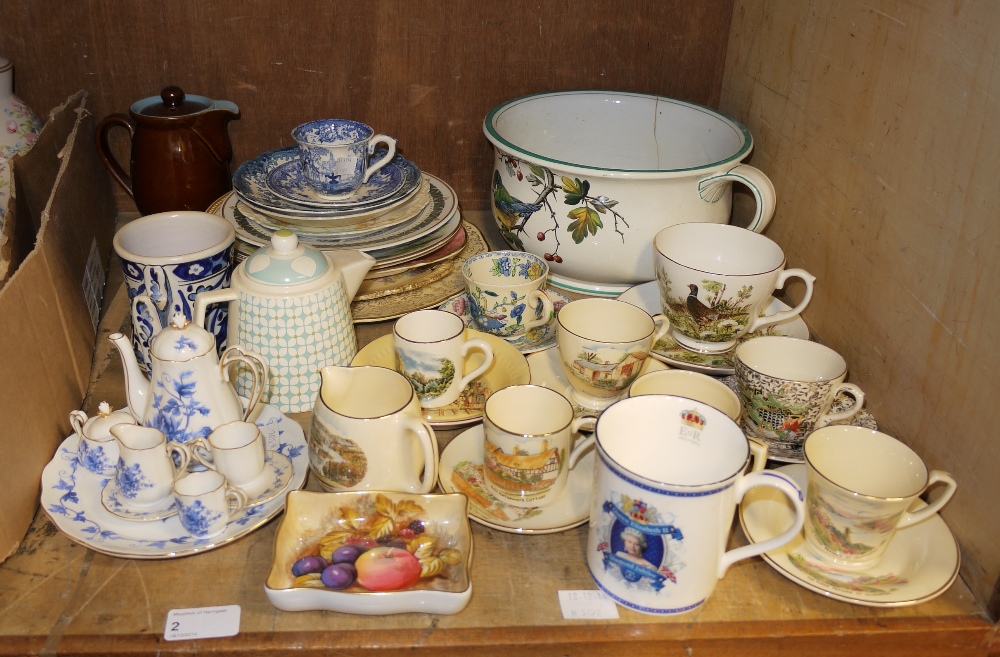 Cabinet cups and saucers, chamber pot, d - Image 2 of 2