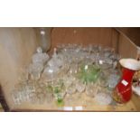 A quantity of table glass to include cel