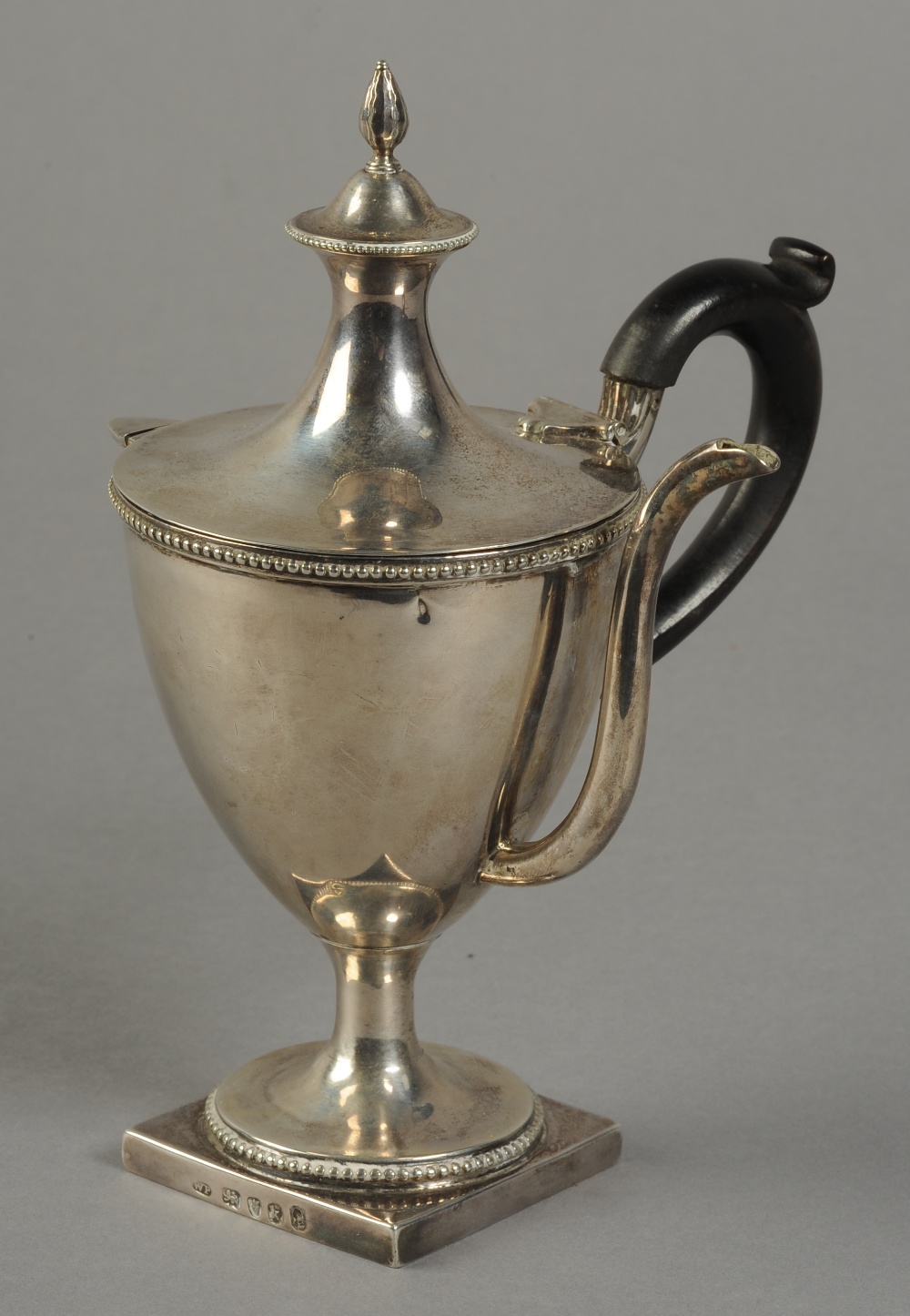 A GEORGE III SILVER ARGYLE, BY WILLIAM PITTS, LONDON 1785, of neo-classical urn form, with beaded