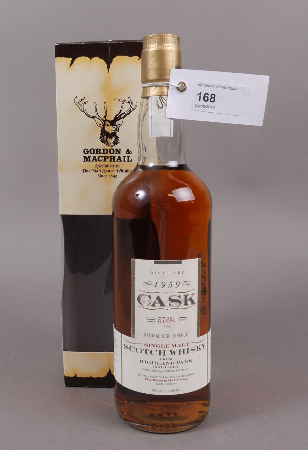 Highland Park 1959, natural cask strength, Gordon & MacPhail, distilled 14.7.59, bottled July