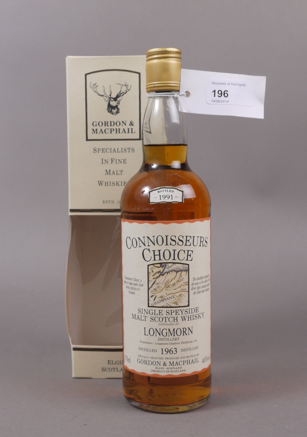 Longmorn 1963, Connoisseurs Choice, Gordon & MacPhail, bottled 1991, 70cl 40%, carton