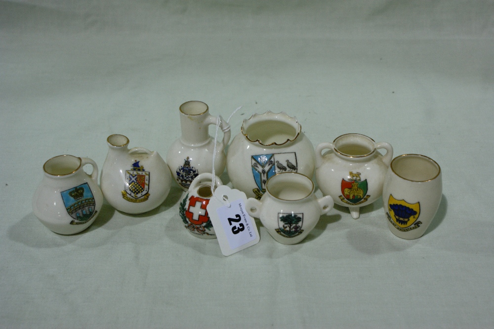 Ten W H Goss, Crested China Items