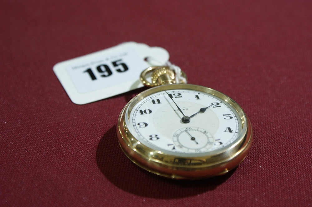 A Gents Rolex Pocket Watch With In A Dennison Star Rolled Gold Case