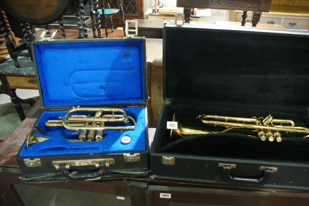 Two Boxed Cornets