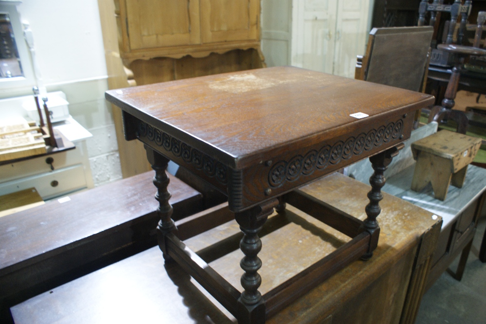 A Polished Oak Occasional Table