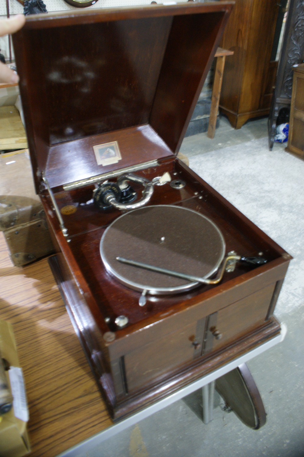 A HMV Table Top Gramophone