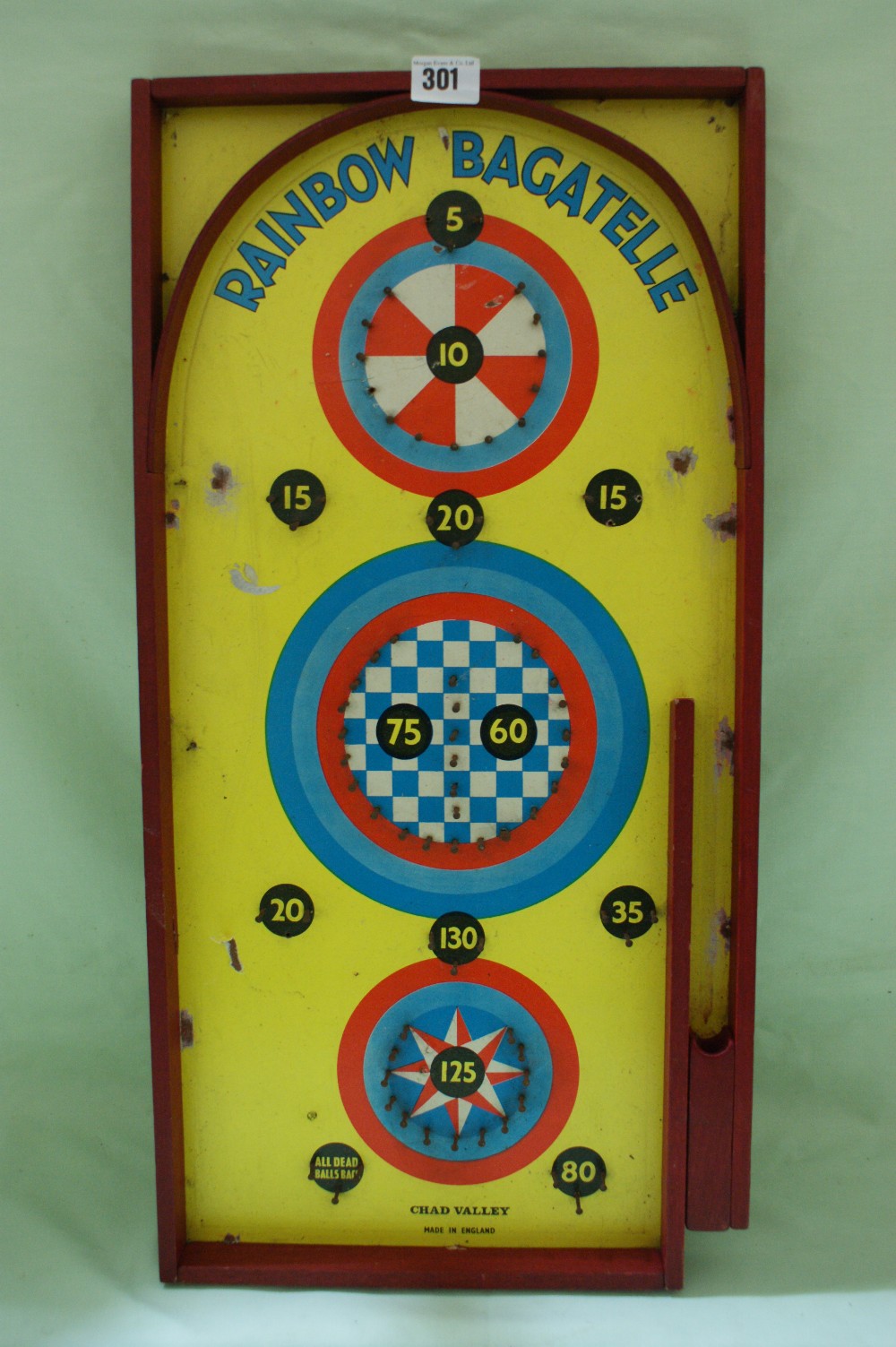 A Mid 20th Century Bagatelle Board