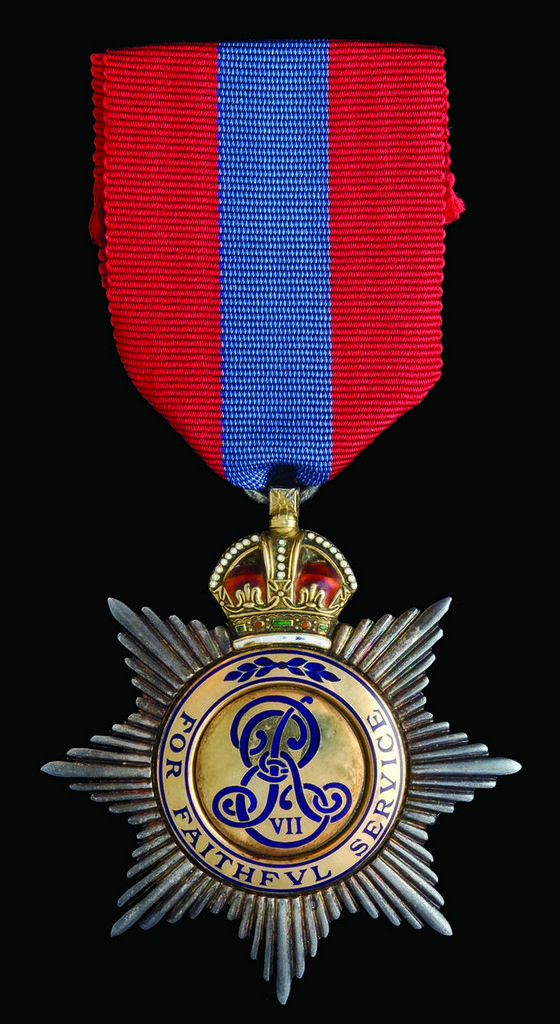 *Imperial Service Order, Edward VII, by Elkington and Co., in silver-gilt and enamels, in case of