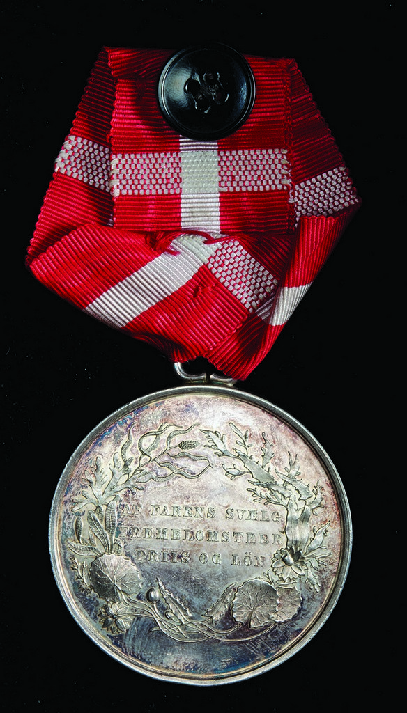 Denmark, Medal for Saving Life from Drowning, Frederick VIII issue (1906-12), with suspension, in - Image 2 of 2