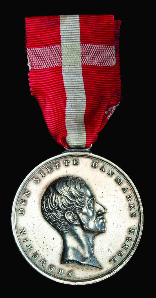 Denmark, Medal for Saving Life from Drowning, Frederick VI type 4 (1837-41), with suspension, in