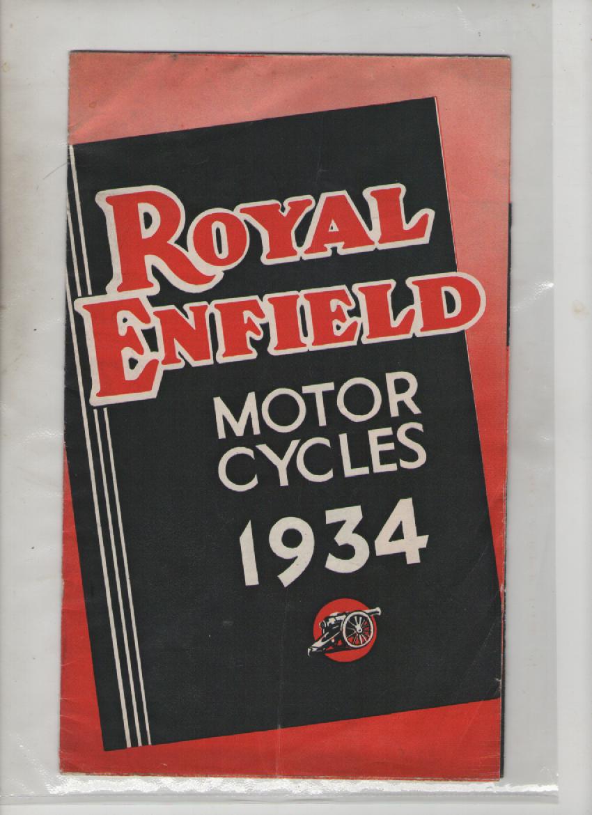 Ephemera ? Royal Enfield motor cycles^ Works at Redditch. 1934. A very fine fold out Poster size