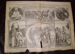 India - A British Publication of Sikh and Indian soldiers 1914. Condition^ has a tears on the