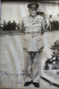 Autograph ? Montgomery of Alamein good signed 10x8 photograph of Montgomery showing him in Field