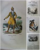 India ? Punjab French Sikh Book 1855 By Burnes^ Fraser^ Jacquemont Ranjeet Singh. A fine book