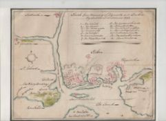 Naval sketch map of Plymouth 1792 Naval ? Plymouth fine ms sketch map of Plymouth docks entitled ?