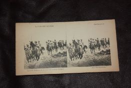 India - Sikhs in France 1914 Stereo view on horseback during the World War 1