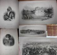 India - An eight volume history of the British Empire in India c1860. A History of the British