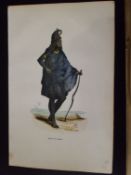 India ? Sikh French lithograph of an Akali Sikh Lahore c 1850