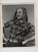 Marilyn in 1946 ? original bw photograph by Joseph Jasgur showing a very young Marilyn half-length