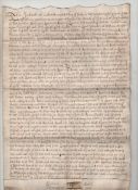 Cheshire ? Reign of Charles II indenture between Richard Booth of Lyme in the County of Chester^