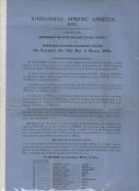 Crime & Punishment. Yorkshire Spring Assizes. York 1864. Listing the names of the prisoners and