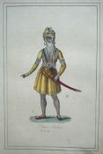 India - Maharajah Ranjeet Singh. A rare Engraving from a French 1836 publication. Maharajah Ranjeet