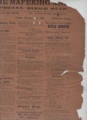 Military Boer War ? Siege of Mafeking group of 11 editions of the Mafeking Mail^ the siege