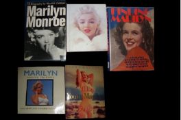 Marilyn Monroe group of books relating to Marilyn including: Young Marilyn by James Haspiel;