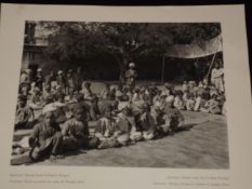 India ? Sikh School children outside the Golden Temple 1900s. Photogravure/print