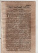 The Death and Funeral of Mary II ? four editions of the London Gazette 1694(5) reporting on the
