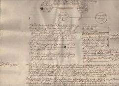 Genealogical manuscript ? a fine and attractive document charting the genealogy and property